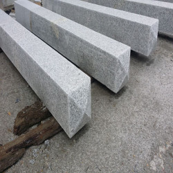 15 x 15 cm Limes-Granitpfosten Griys hellgrau 100 cm lang
