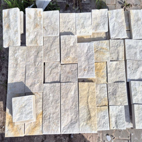 3 - 3,5 cm starke Sandstein-Verblender Farin beige