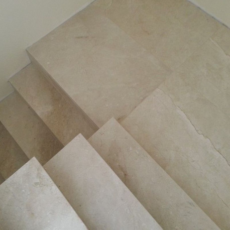 8 x 35 cm Kalkstein-Trittstufen Blancka Flava weiß 80 cm lang