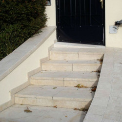 8 x 35 cm Granit-Trittstufen Tiago gelb 120 cm lang