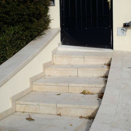 8 x 35 cm Granit-Trittstufen Tiago gelb 120 cm lang