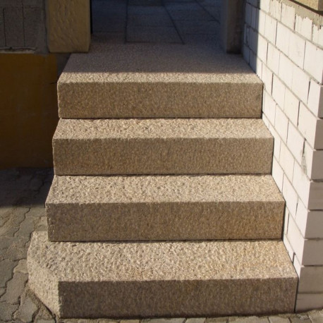 18 x 35 cm Granit-Blockstufen Tiago gelb