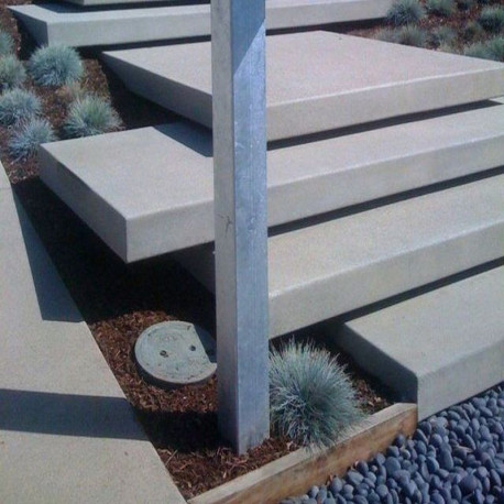 15 cm starke Granit-Podestplatten Griys hellgrau 250 x 200 cm