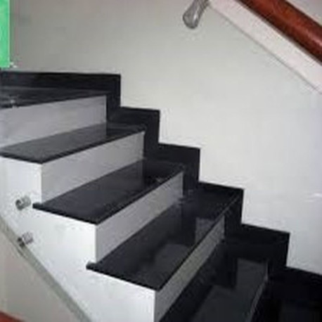 4 x 35 cm Granit-Trittstufen Pedro Black schwarz 100 cm lang