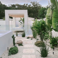 3 cm starke Kalkstein-Terrassenplatten Blancka Flava weiß