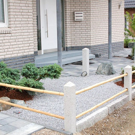 20 x 20 cm Limes-Granitpfosten Elena weißgrau 100 cm lang