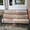 20 cm hohe Blockstufen
