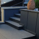 6 x 30 cm Granit Trittstufen Adrian Black schwarz