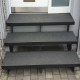 6 x 35 cm Granit Trittstufen Adrian Black schwarz 120 cm lang