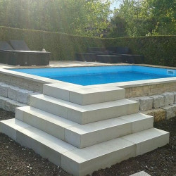 18 x 40 cm Sandstein Blockstufen Geltona gelb