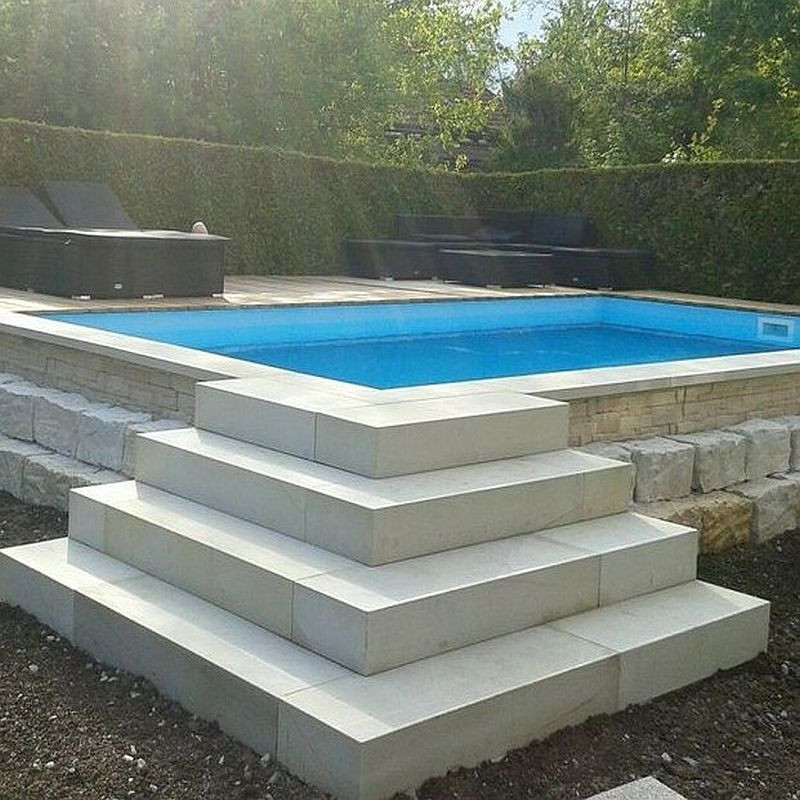 18 x 40 cm Sandstein Blockstufen Geltona gelb