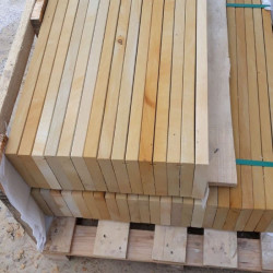 3 cm starke Sandstein Mauerabdeckplatten Gobi gelb