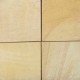 3 cm starke Sandstein Terrassenplatten Gobi gelb 40 x 40 cm