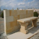 3 cm starke Sandstein Terrassenplatten Farin beige 40 x 40 cm