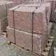 40 x 40 cm Granit-Mauersteine Raudona rot 40 cm hoch
