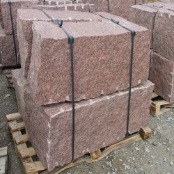 50 x 50 cm Granit Mauersteine Raudona rot