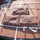 2 - 3 cm starke Sandstein Verblender Mapula rot 30 cm lang