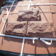 2 - 3 cm starke Sandstein Verblender Mapula rot 30 cm lang