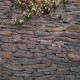 2 - 6 cm hohe Grauwackenschiefer-Mauersteine Detail