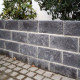 20 cm tiefe Granit Schlossmauersteine Alvaro anthrazit 30 cm hoch