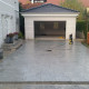 8 cm starke Granit Pflasterplatten Griys hellgrau