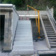 18 x 40 cm Granit Blockstufen Griys hellgrau 150 cm lang