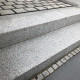 20 x 35 cm Granit Blockstufen Griys hellgrau 60 cm lang