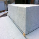20 x 45 cm Granit Blockstufen Griys hellgrau