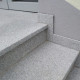 4 x 35 cm Granit Trittstufen Griys hellgrau 80 cm lang