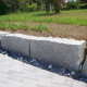 40 x 40 cm kurze Granit Mauersteine Griys hellgrau 40 cm hoch