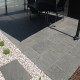 6 cm starke Granit-Pflasterplatten Alvaro anthrazit 60 x 40 cm