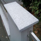 3 cm starke Granit Mauerabdeckplatten Griys hellgrau 26 cm breit