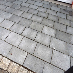 6 cm starke Granit Pflasterplatten Alvaro anthrazit