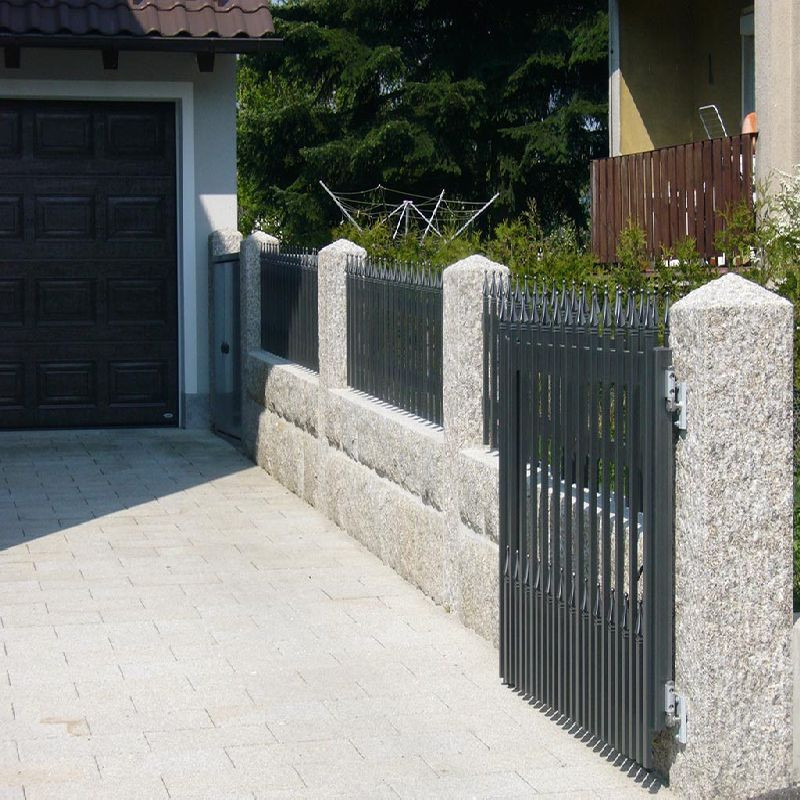 25 x 25 cm Limes-Granitpfosten Griys hellgrau 150 cm lang