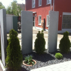 10 x 50 cm Granit Sichtschutz Alvaro anthrazit