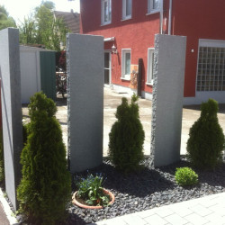 10 x 50 cm Granit Sichtschutz Alvaro anthrazit