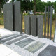 3 cm starke Schiefer Terrassenplatten schwarz
