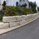 30 - 40 cm hohe Jurakalk-Mauersteine gelb-weiß