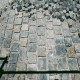 Basalt Pflastersteine schwarz - anthrazit verlegt