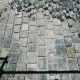 Basalt Pflastersteine schwarz - anthrazit verlegt