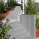 15 x 35 cm Granit Blockstufen Alvaro anthrazit 200 cm lang