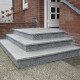 6 cm starke Granit Podestplatte Elena weißgrau 150 x 100 cm