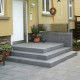 15 cm starke Granit Podestplatte Elena weißgrau 250 x 200 cm