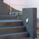 15 x 45 cm Granit Blockstufen Alvaro anthrazit
