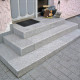 18 cm starke Granit Podestplatte Elena weißgrau 250 x 200 cm