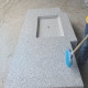 20 cm starke Granit Podestplatte Elena weißgrau 200 x 200 cm
