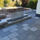 8 cm starke Granit Pflasterplatten Elena weißgrau 60 x 30 cm