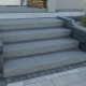 18 x 40 cm Granit Blockstufen Alvaro anthrazit 120 cm lang