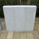 10 x 25 cm Granitpalisaden Elena weißgrau 150 cm lang