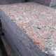 15 x 35 cm Granit Blockstufen Laahs rot detail